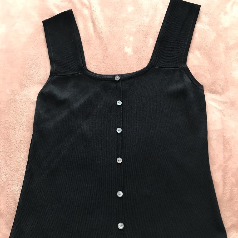 J.A.C Womens Size M Black Sleeveless Top